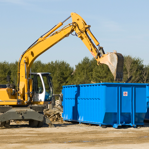 what happens if the residential dumpster is damaged or stolen during rental in Randolph County